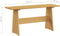vidaXL - Eettafel - met - bankje - REINE - massief - grenenhout - honingbruin