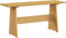 vidaXL - Eettafel - met - bankje - REINE - massief - grenenhout - honingbruin