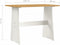 vidaXL - Eettafel - met - bankje - REINE - massief - grenenhout - honingbruin - en - wit