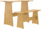 vidaXL - Eettafel - met - bankje - REINE - massief - grenenhout - honingbruin