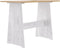 vidaXL - Eettafel - met - bankje - REINE - massief - grenenhout - honingbruin - en - wit
