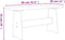 vidaXL - Eettafel - met - bankje - REINE - massief - grenenhout - honingbruin - en - wit