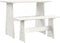 vidaXL - Eettafel - met - bankje - REINE - massief - grenenhout - wit