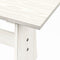 vidaXL - Eettafel - met - bankje - REINE - massief - grenenhout - wit