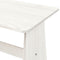 vidaXL - Eettafel - met - bankje - REINE - massief - grenenhout - wit