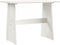 vidaXL - Eettafel - met - bankje - REINE - massief - grenenhout - wit