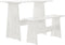 vidaXL - Eettafel - met - bankje - REINE - massief - grenenhout - wit