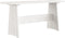 vidaXL - Eettafel - met - bankje - REINE - massief - grenenhout - wit