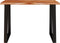 vidaXL - Eettafel - met - natuurlijke - rand - 110x70x75 - cm - massief - acaciahout