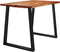 vidaXL - Eettafel - met - natuurlijke - rand - 110x70x75 - cm - massief - acaciahout