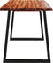 vidaXL - Eettafel - met - natuurlijke - rand - 110x70x75 - cm - massief - acaciahout