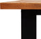vidaXL - Eettafel - met - natuurlijke - rand - 110x70x75 - cm - massief - acaciahout