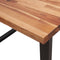 vidaXL - Eettafel - met - natuurlijke - rand - 110x70x75 - cm - massief - acaciahout
