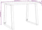 vidaXL - Eettafel - met - natuurlijke - rand - 110x70x75 - cm - massief - acaciahout