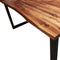 vidaXL - Eettafel - met - natuurlijke - rand - 140x80x75 - cm - massief - acaciahout