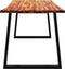 vidaXL - Eettafel - met - natuurlijke - rand - 140x80x75 - cm - massief - acaciahout