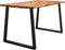 vidaXL - Eettafel - met - natuurlijke - rand - 140x80x75 - cm - massief - acaciahout
