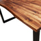 vidaXL - Eettafel - met - natuurlijke - rand - 160x80x75 - cm - massief - acaciahout