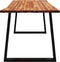 vidaXL - Eettafel - met - natuurlijke - rand - 160x80x75 - cm - massief - acaciahout