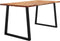 vidaXL - Eettafel - met - natuurlijke - rand - 160x80x75 - cm - massief - acaciahout