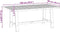 vidaXL - Eettafel - NOAIN - A-vormige - poten - 180x90x75 - cm - massief - hout