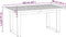 vidaXL - Eettafel - NOAIN - U-vormige - poten - 160x90x75 - cm - massief - hout