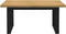vidaXL - Eettafel - NOAIN - U-vormige - poten - 160x90x75 - cm - massief - hout