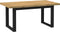 vidaXL - Eettafel - NOAIN - U-vormige - poten - 160x90x75 - cm - massief - hout