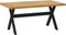 vidaXL - Eettafel - NOAIN - X-vormige - poten - 160x90x75 - cm - massief - hout