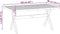 vidaXL - Eettafel - NOAIN - X-vormige - poten - 160x90x75 - cm - massief - hout