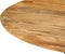 vidaXL - Eettafel - Ø110x78 - cm - massief - mangohout - en - staal