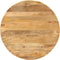 vidaXL - Eettafel - Ø110x78 - cm - massief - mangohout - en - staal