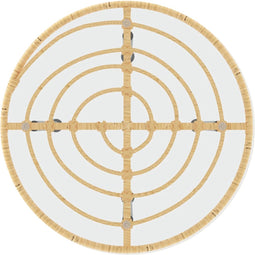 vidaXL - Eettafel - Ø50 - cm - gehard - glas - en - staal