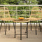 vidaXL - Eettafel - Ø50 - cm - gehard - glas - en - staal