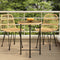 vidaXL - Eettafel - Ø55 - cm - gehard - glas - en - staal