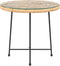 vidaXL - Eettafel - Ø80 - cm gehard - glas - en - staal