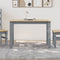 vidaXL - Eettafel - Panama - 117x60x75 - cm - massief - grenenhout - grijs