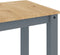 vidaXL - Eettafel - Panama - 117x60x75 - cm - massief - grenenhout - grijs
