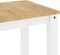 vidaXL - Eettafel - Panama - 117x60x75 - cm - massief - grenenhout - wit