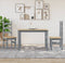 vidaXL - Eettafel - Panama - 117x60x75 - cm - massief - grenenhout - grijs