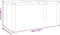 vidaXL - Eettafel - Panama - 160x80x75 - cm - massief - grenenhout - wit