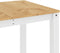 vidaXL - Eettafel - Panama - 160x80x75 - cm - massief - grenenhout - wit