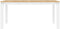 vidaXL - Eettafel - Panama - 160x80x75 - cm - massief - grenenhout - wit