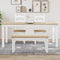 vidaXL - Eettafel - Panama - 180x90x75 - cm - massief - grenenhout - wit