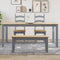 vidaXL - Eettafel - Panama - 180x90x75 - cm - massief - grenenhout - grijs