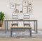 vidaXL - Eettafel - Panama - 180x90x75 - cm - massief - grenenhout - grijs