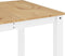 vidaXL - Eettafel - Panama - 180x90x75 - cm - massief - grenenhout - wit