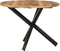 vidaXL - Eettafel - rond - 100x100x75 - cm - ruw - mangohout