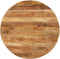 vidaXL - Eettafel - rond - 100x100x75 - cm - ruw - mangohout