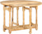 vidaXL - Eettafel - rond - 110x76 - cm - massief - mangohout